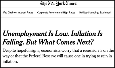 Unemployment is low. Inflation is falling.