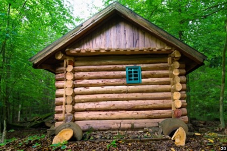 A log cabin