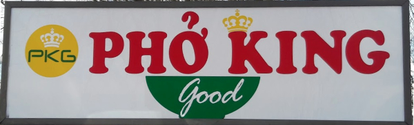 The restaurant is called 'Pho King Good'