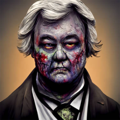 Millard Fillmore with sallow skin and open wounds