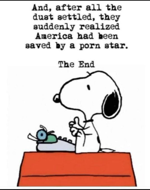 And, after all the dust settled, they suddenly realized America had been saved by a porn star. The End
