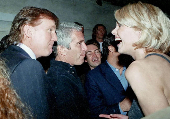 Donald Trump, Jeffrey Epstein, and a woman