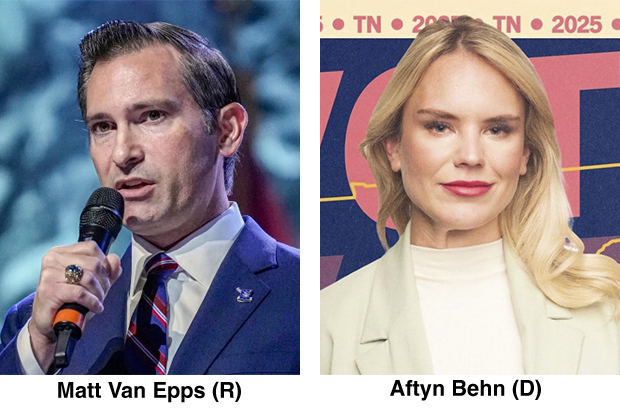 Candidates Matt Van Epps and Aftyn Behn in TN-07 special election