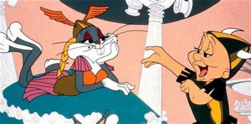 Bugs Bunny and Elmer Fudd in German
operatic costume
