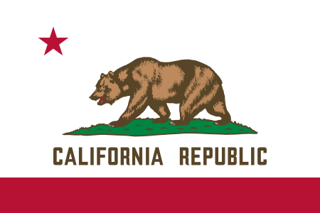 California grizzly bear flag
