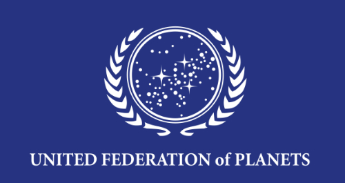Blue flag, circular map of
the stars encircled by olive branches. A clear takeoff on the UN flag.