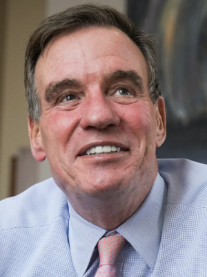 Mark Warner, looking cheery