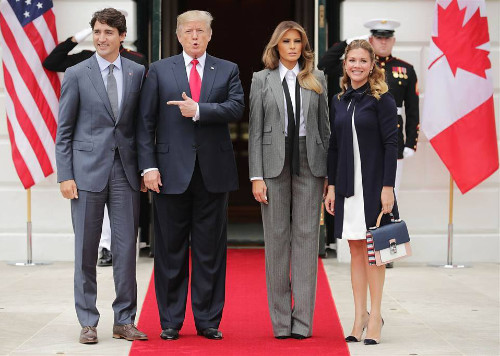 Trudeau is clearly a bit taller