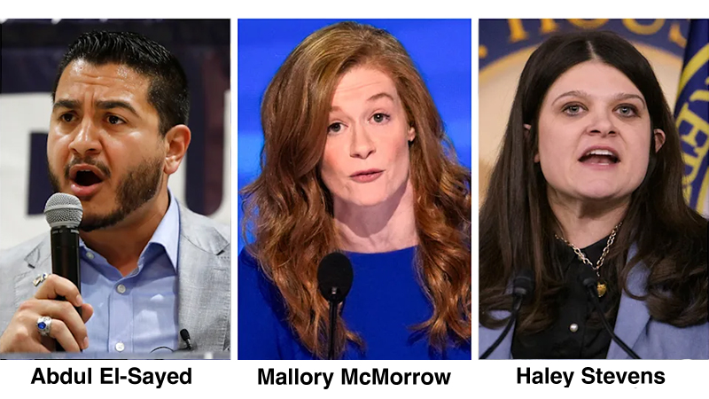 Abdul El-Sayed + Mallory McMorrow + Haley Stevens