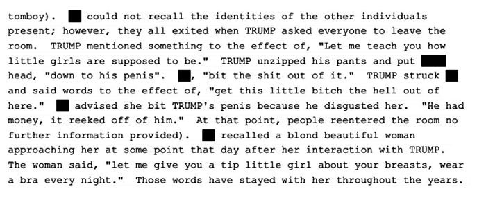 paragraph from FBI report