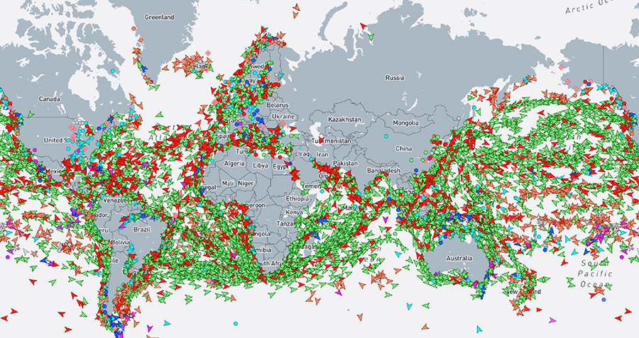 World maritime traffic