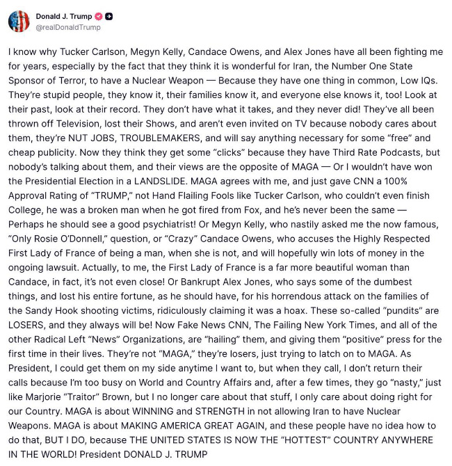 A wall of unhinged text