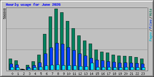 Hourly usage for June 2026